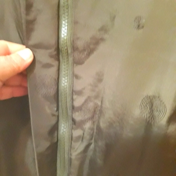 Madison Hill Embroidered lining Windbreaker olive green jacket size Medi… - Picture 4 of 12